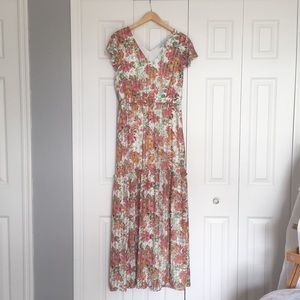 white floral maxi dress